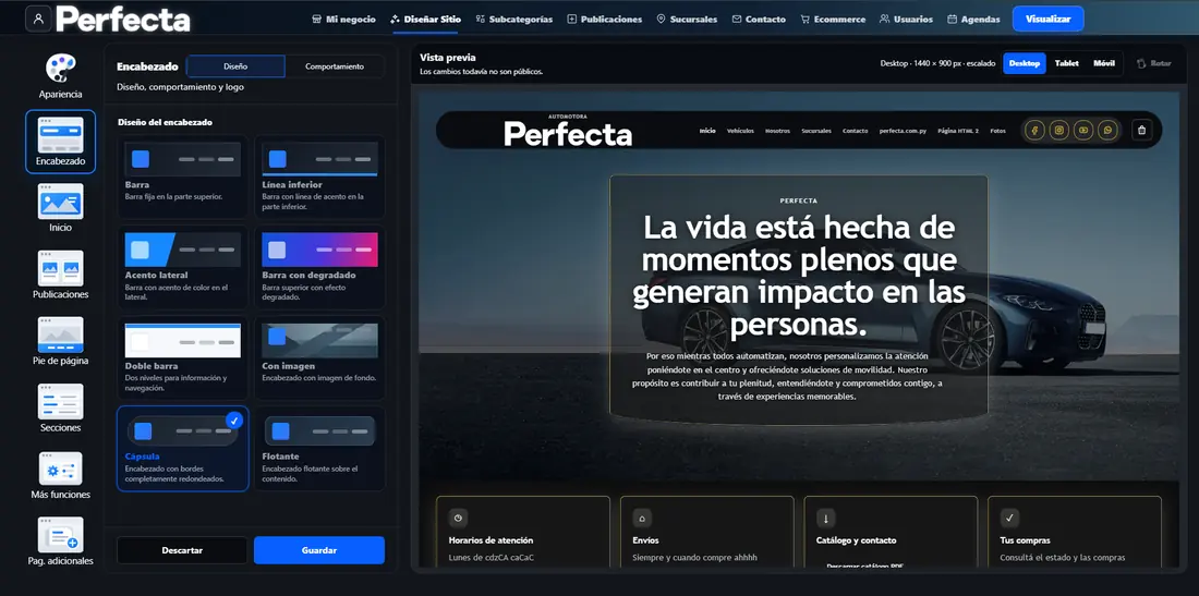 Sistema de gestión de negocios online